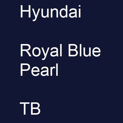 Hyundai, Royal Blue Pearl, TB.